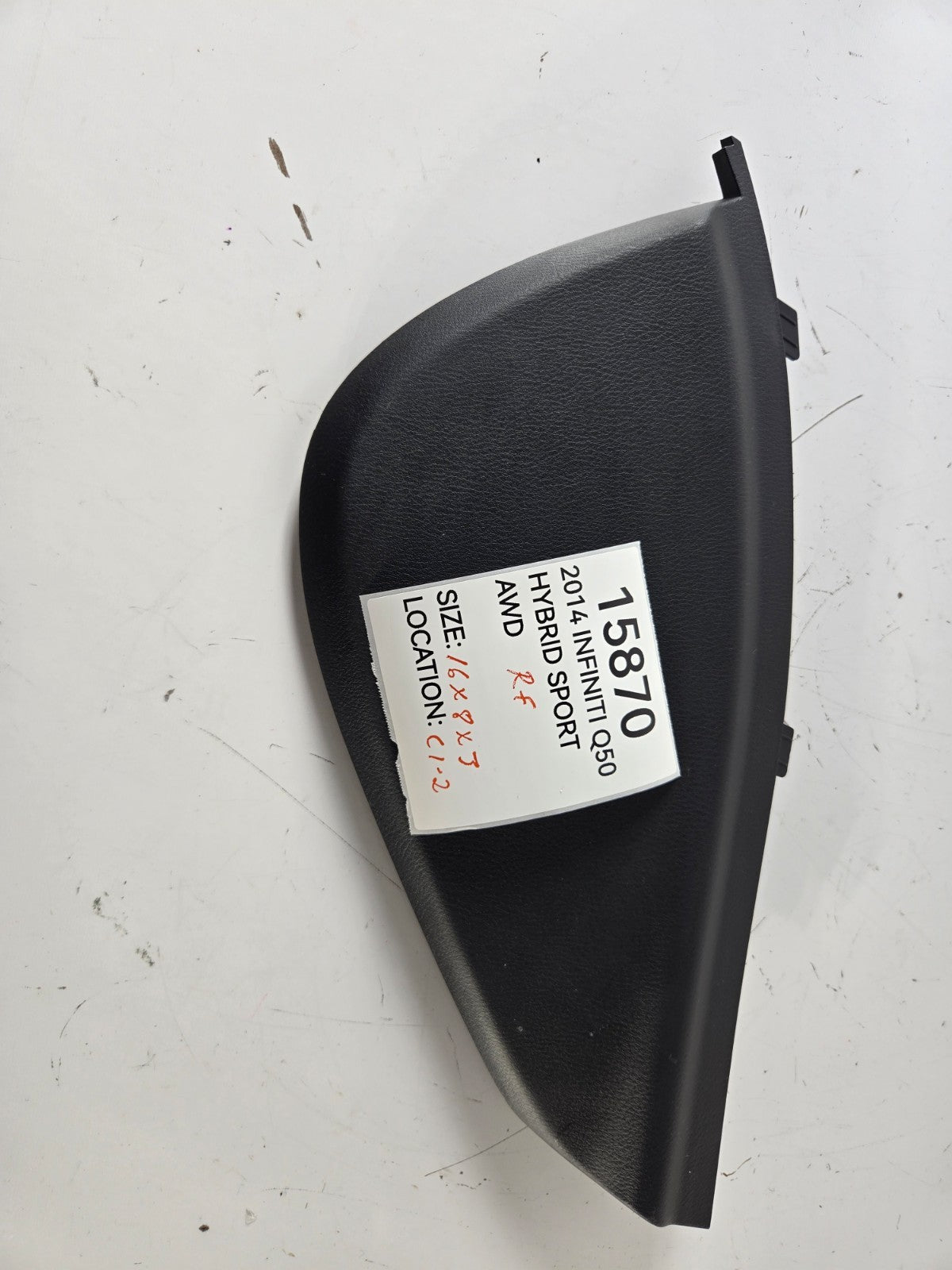 2014 2024 Infiniti Q50 Right Passenger Front Dashboard Side End Cap Cover Panel