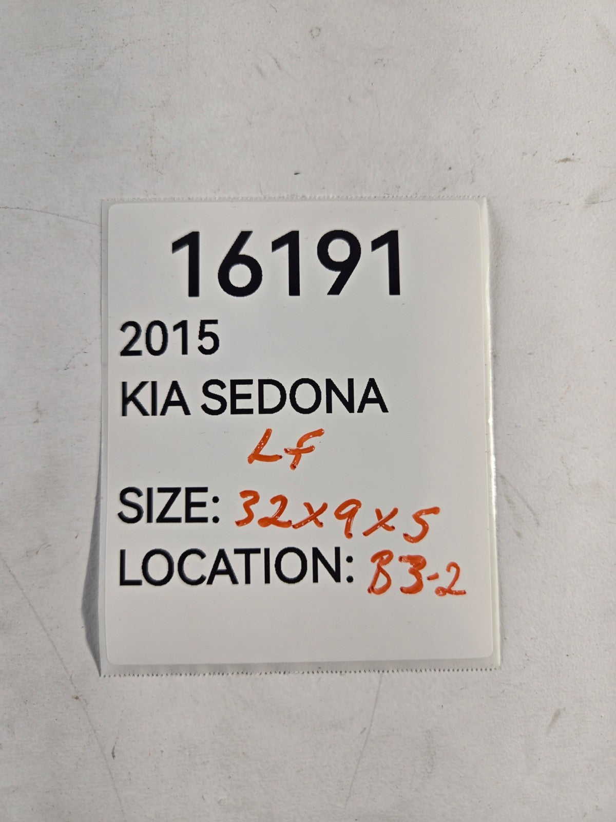 2015 2018 Kia Sedona Left Driver Side Front A Pillar Inner Trim OEM 85810A9000