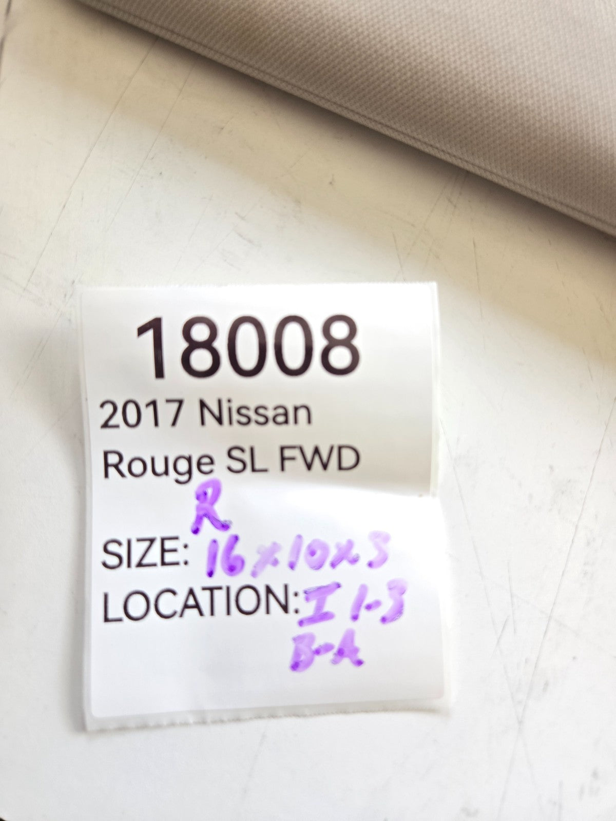 2014 2017 Nissan Rogue SL right passenger front sun visor sunvisor flap shade OE