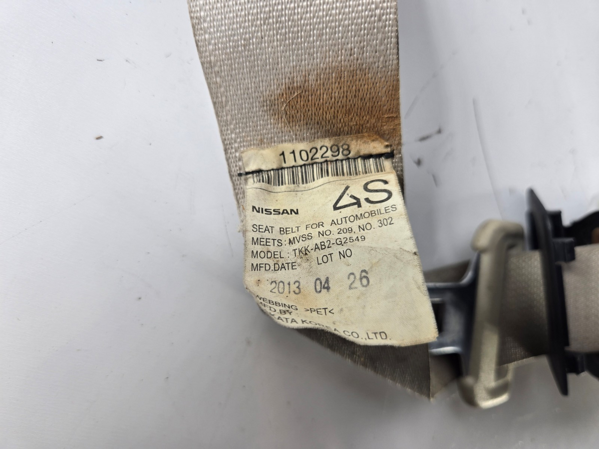 2014 2017 Infiniti Q50 Right Passenger Rear Seat Belt Retractor OEM 888444HB0B