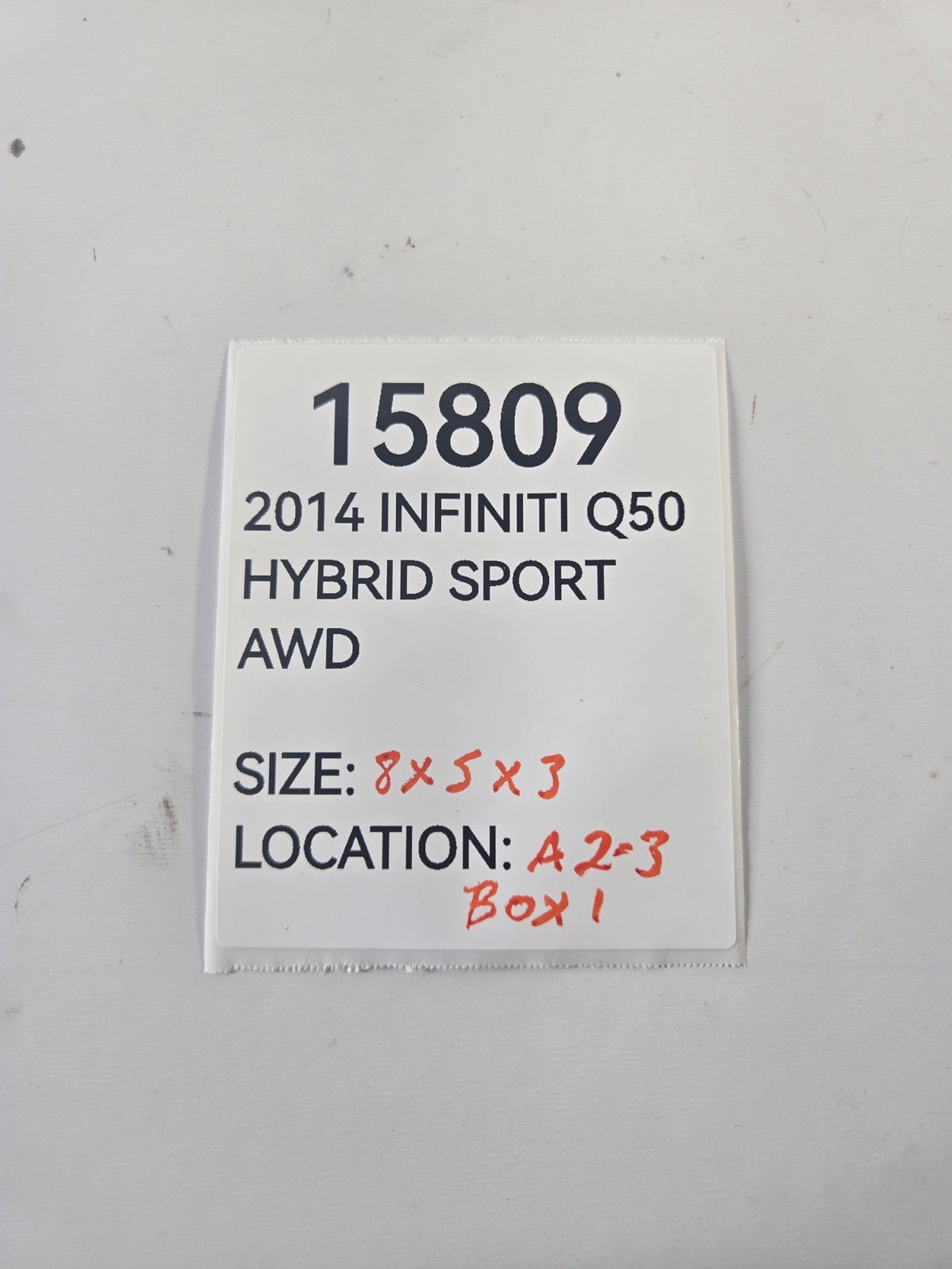 2014 Infiniti Q50 Hybrid Navigation GPS Control Module Unit OEM 259154HB0A