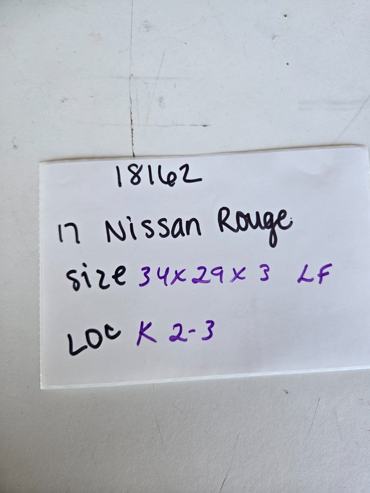 2014 2020 Nissan Rogue US built left driver side front door glass window OEM LF