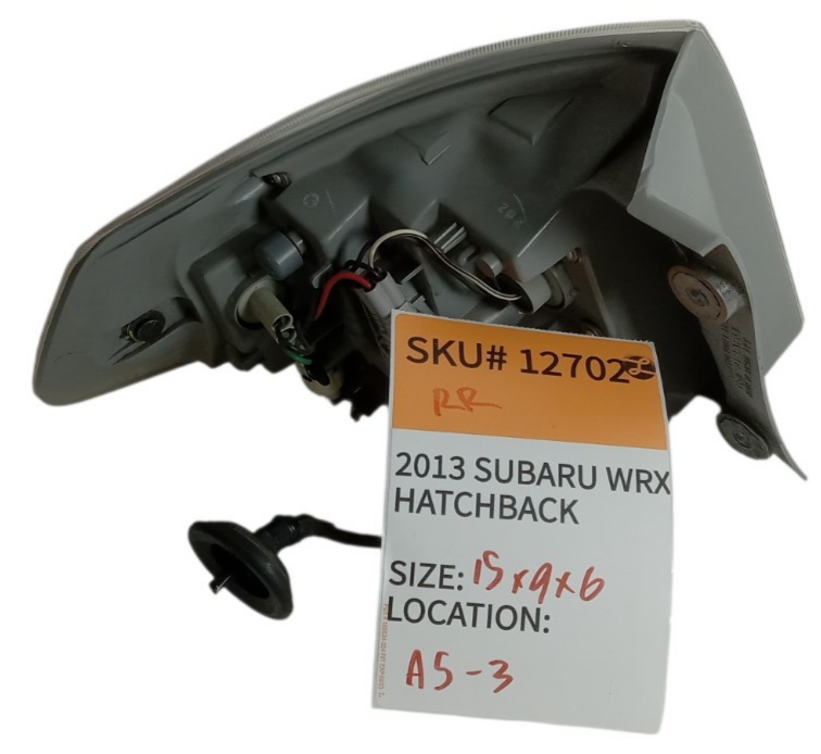 2011-2014 Subaru Impreza Right  Rear Tail Light Passenger side OEM 12702
