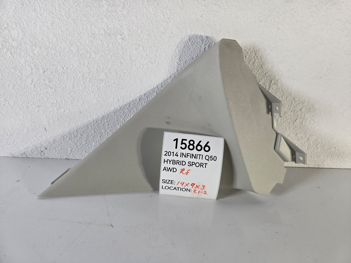 2014 2020 Infiniti Q50 Right Passenger Side Front Under Dash Inner Trim Cover OE