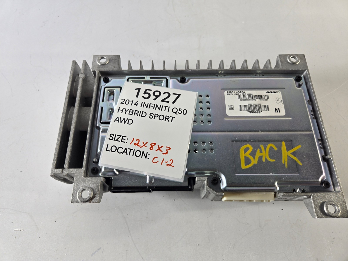 2014 2015 Infiniti Q Q50 AM FM Radio Amplifier AMP Bose OEM 280614GA5A