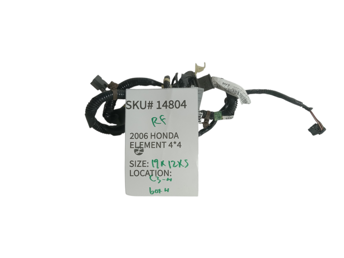 2005 2011 Honda Element Right Passenger Side Front Door Wire Wiring Harness OEM