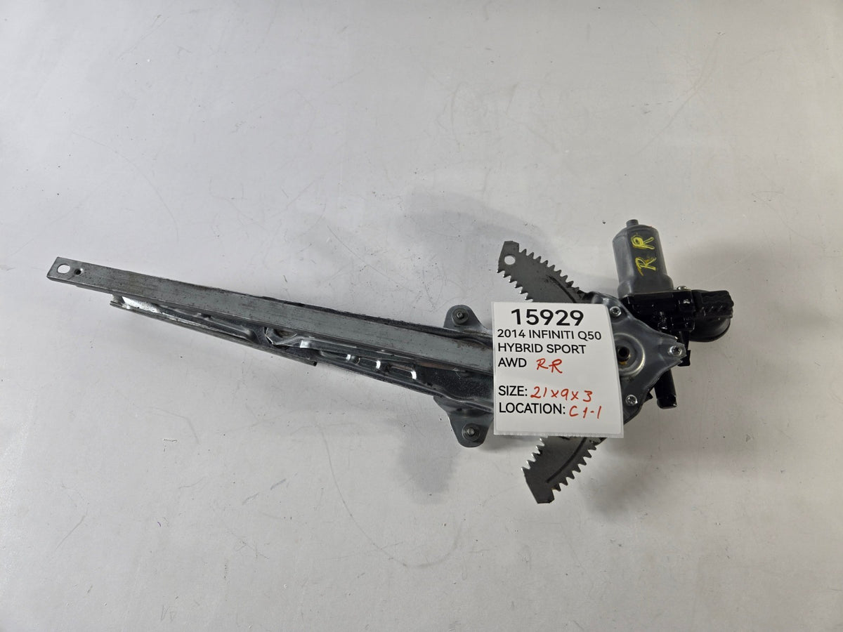 2014 2024 Infiniti Q Q50 Right Passenger Rear Door Window Regulator Motor OEM