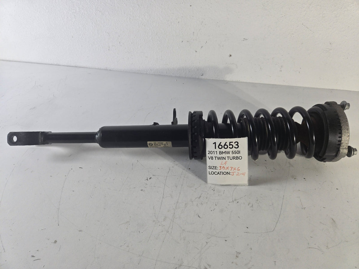 2010 2013 BMW 550i 4.4L RWD Left Driver Front Shock Absorber Strut Coil Spring