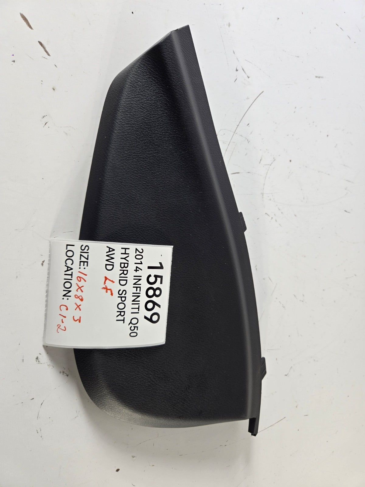 2014 2024 Infiniti Q50 Left Driver Front Dashboard Side End Cap Cover Panel OEM