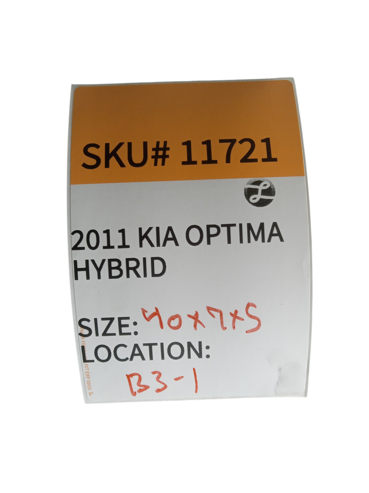 2011 Kia Optima Hybrid Rear Suspension Stabilizer Bar OEM 11721
