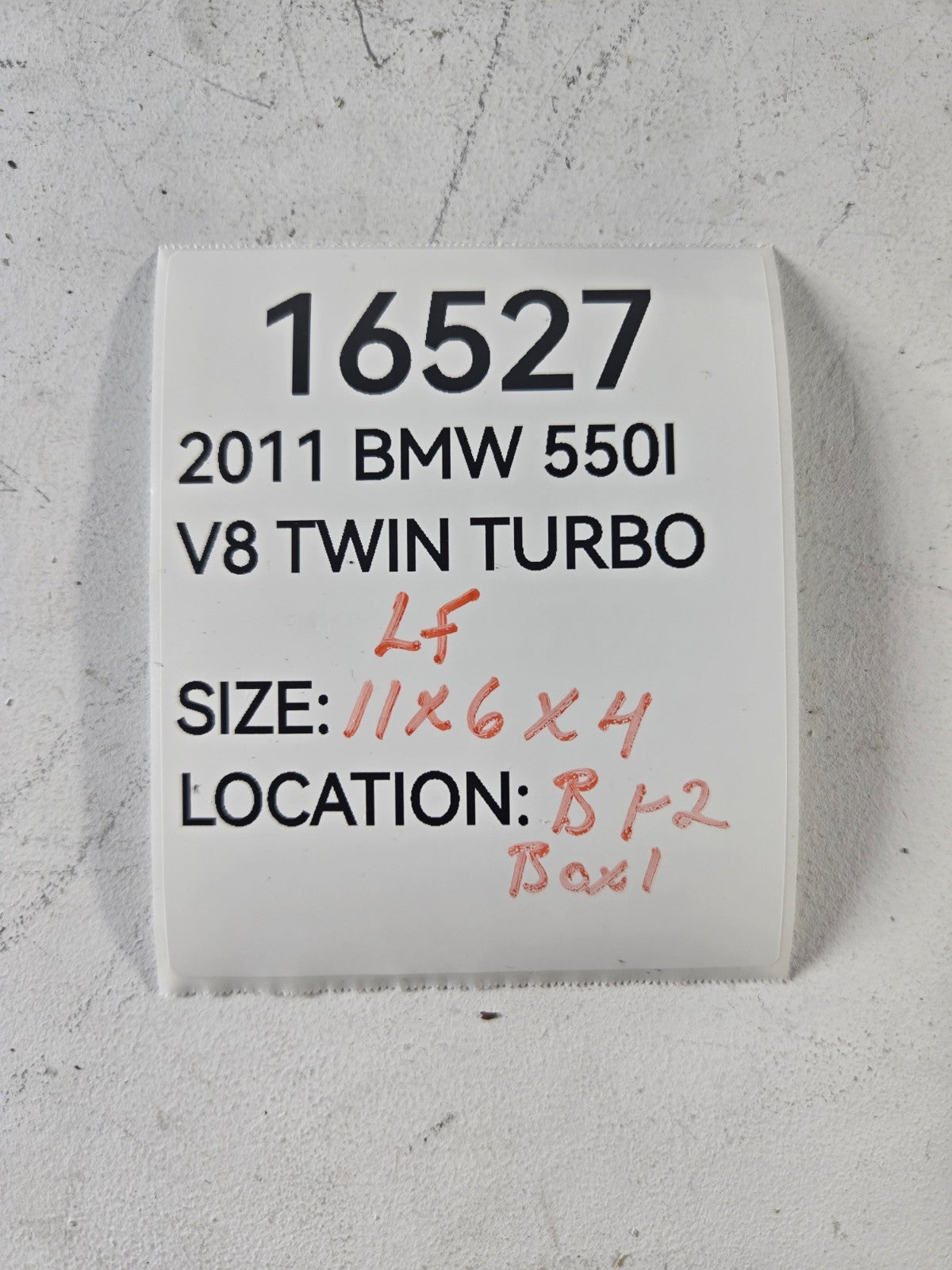 2010 2016 BMW 550i xDrive Left Driver Side Front Door Outer Handle Opener OEM