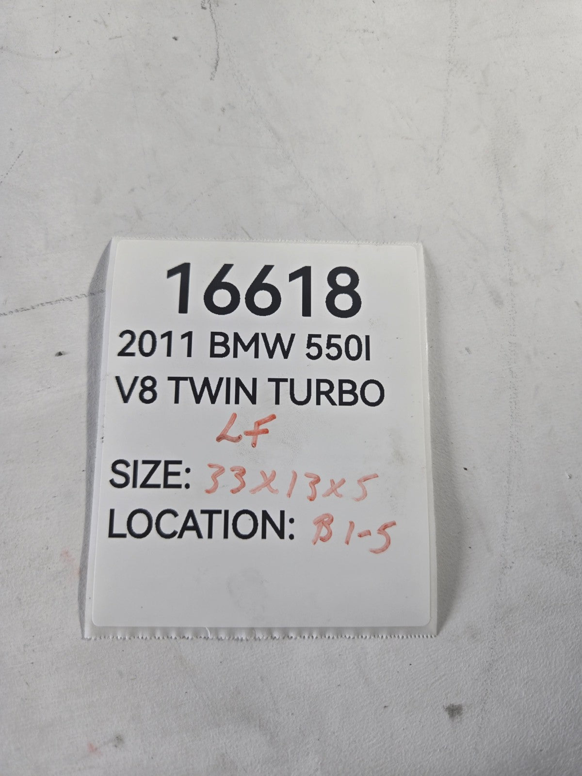 2010 2016 BMW 528i 550i Left Driver Front Door Window Regulator Motor OEM