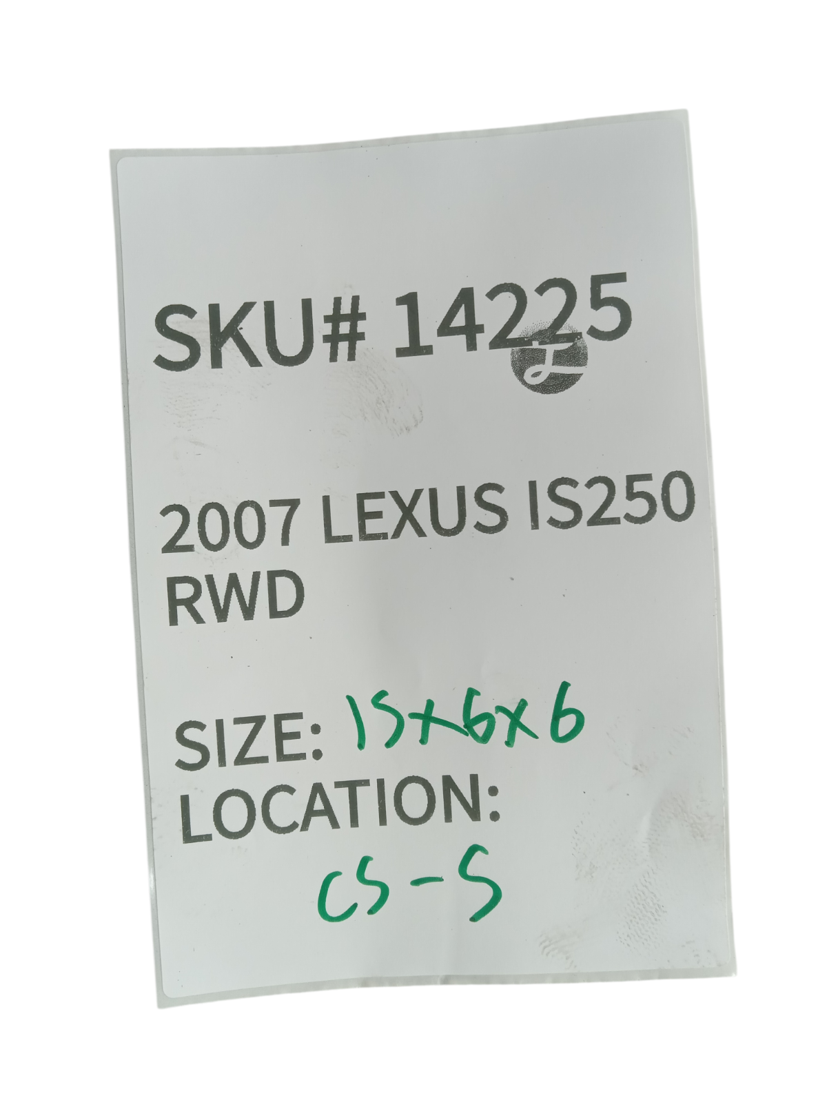 2007-2008 Lexus IS250 Engine Pressure Fuel Pump 23480-31020 OEM 14225