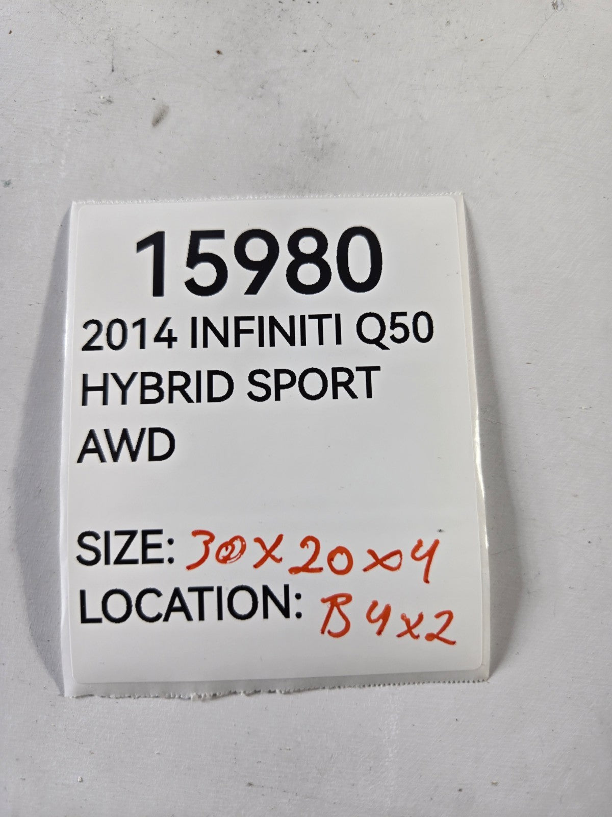 2014 2015 2016 2017 2018 Infiniti Q Q50 Radiator Core Assembly OEM 214104GZ5A