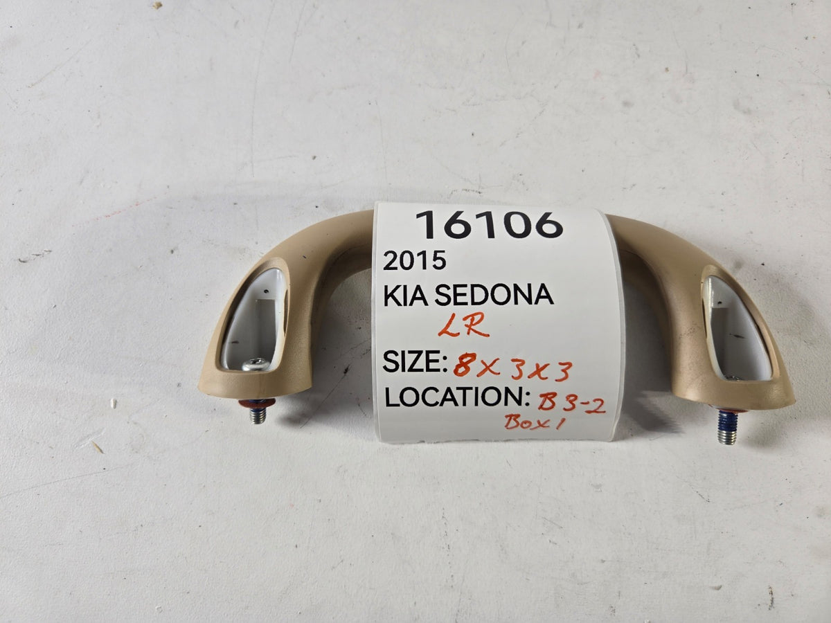 2015 2021 Kia Sedona Left Driver Side Rear Roof Grip Grab Roof Handle OEM Beige
