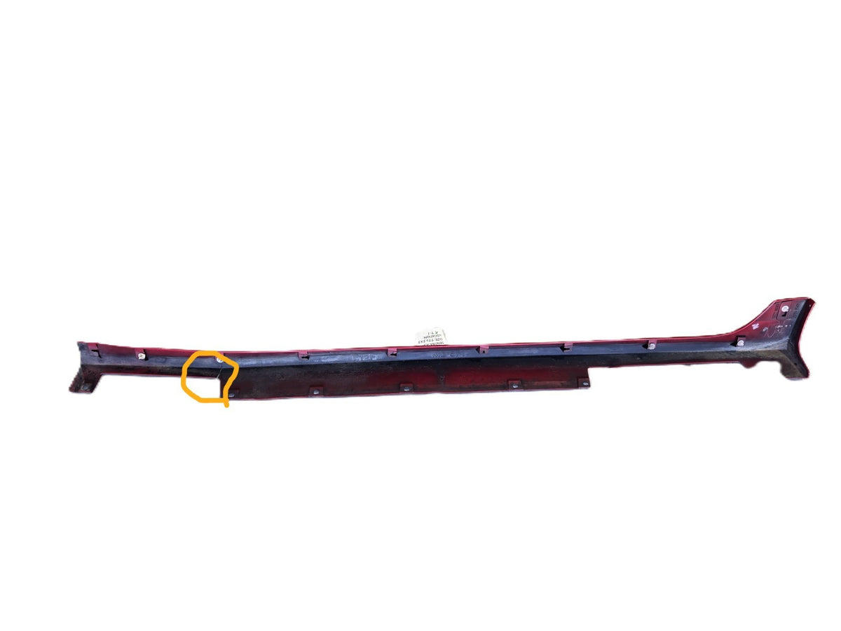Fits 2013-2019 Nissan Sentra Right Side Skirt Rocker Molding Trim Red OEM 15405