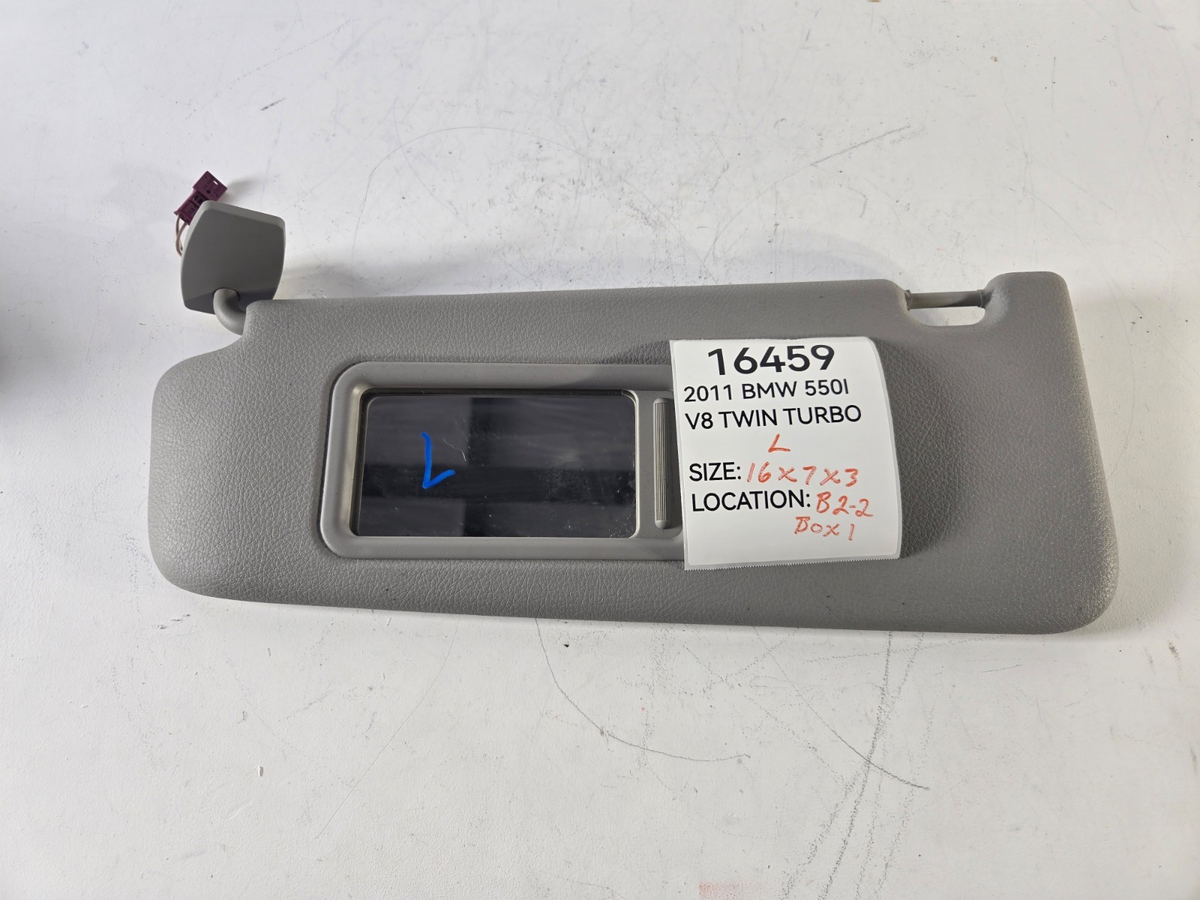 2006 2017 BMW 528i 535i 550i Left Driver Sunvisor Sun Visor OEM 51167248859