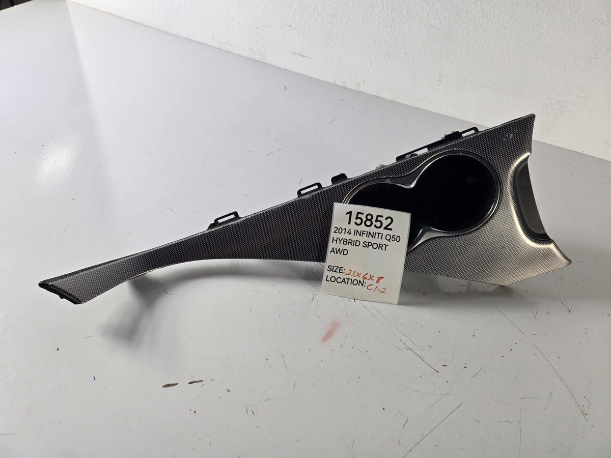 2014 2017 Infiniti Q Q50 Center Console Cup Holder Bezel Trim OEM 969504GF0A