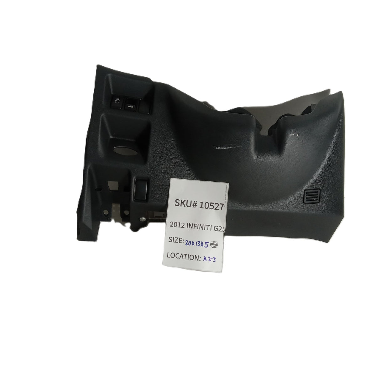 2011-2012 Infiniti G25 Dash Steering Lower Knee Bolster Trim Panel OEM 10527