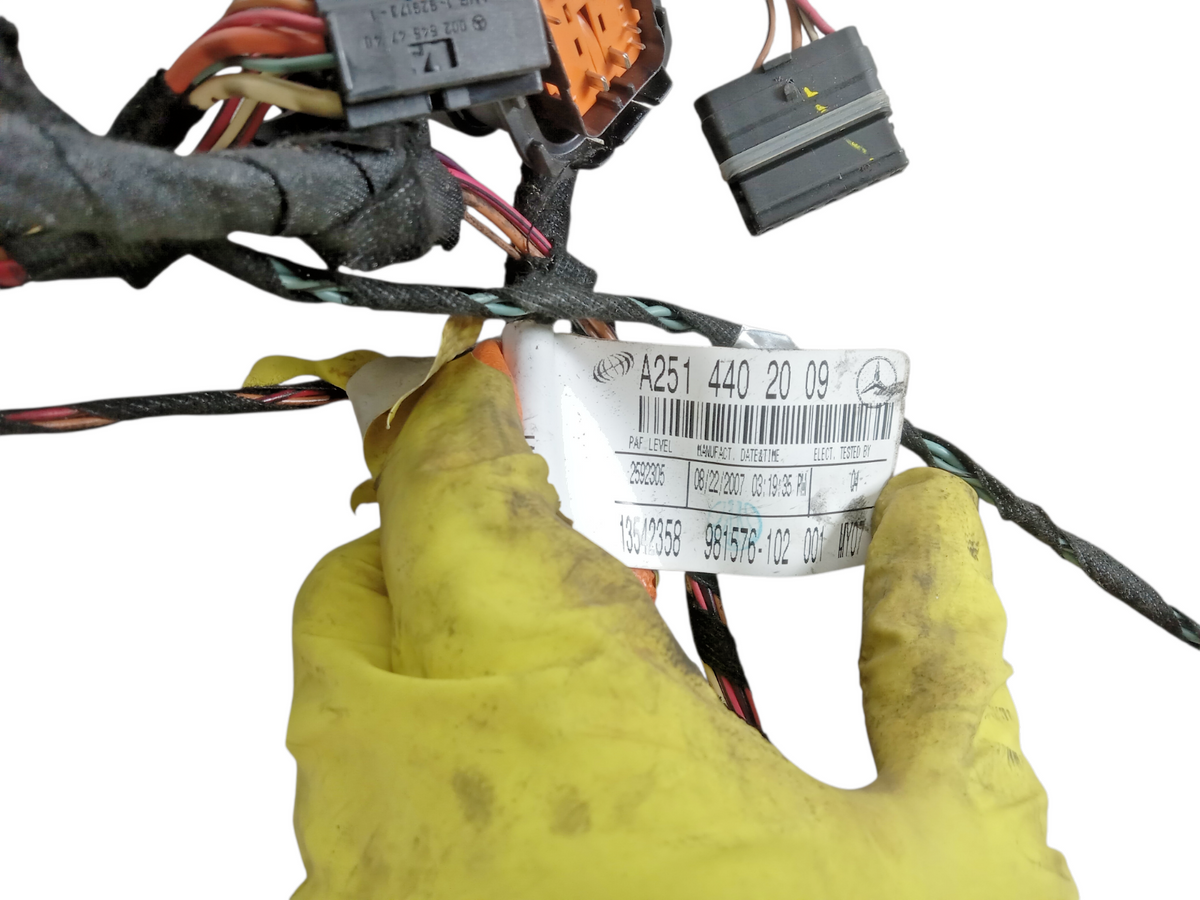 2008 Mercedes Benz GL450 Left Driver Side Front Door Wire Wiring Harness OEM