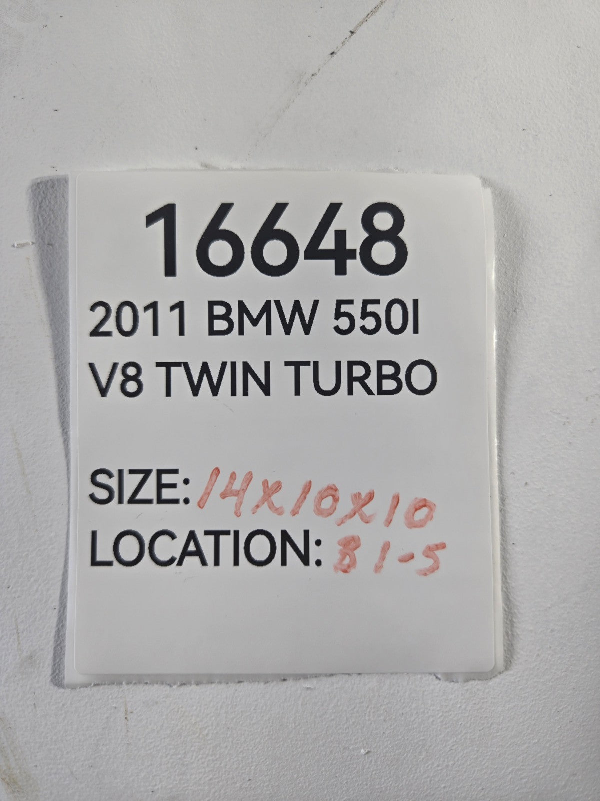 2010 2016 BMW 5 Series 528i 535d 550i Master Cylinder Power Brake Booster OEM