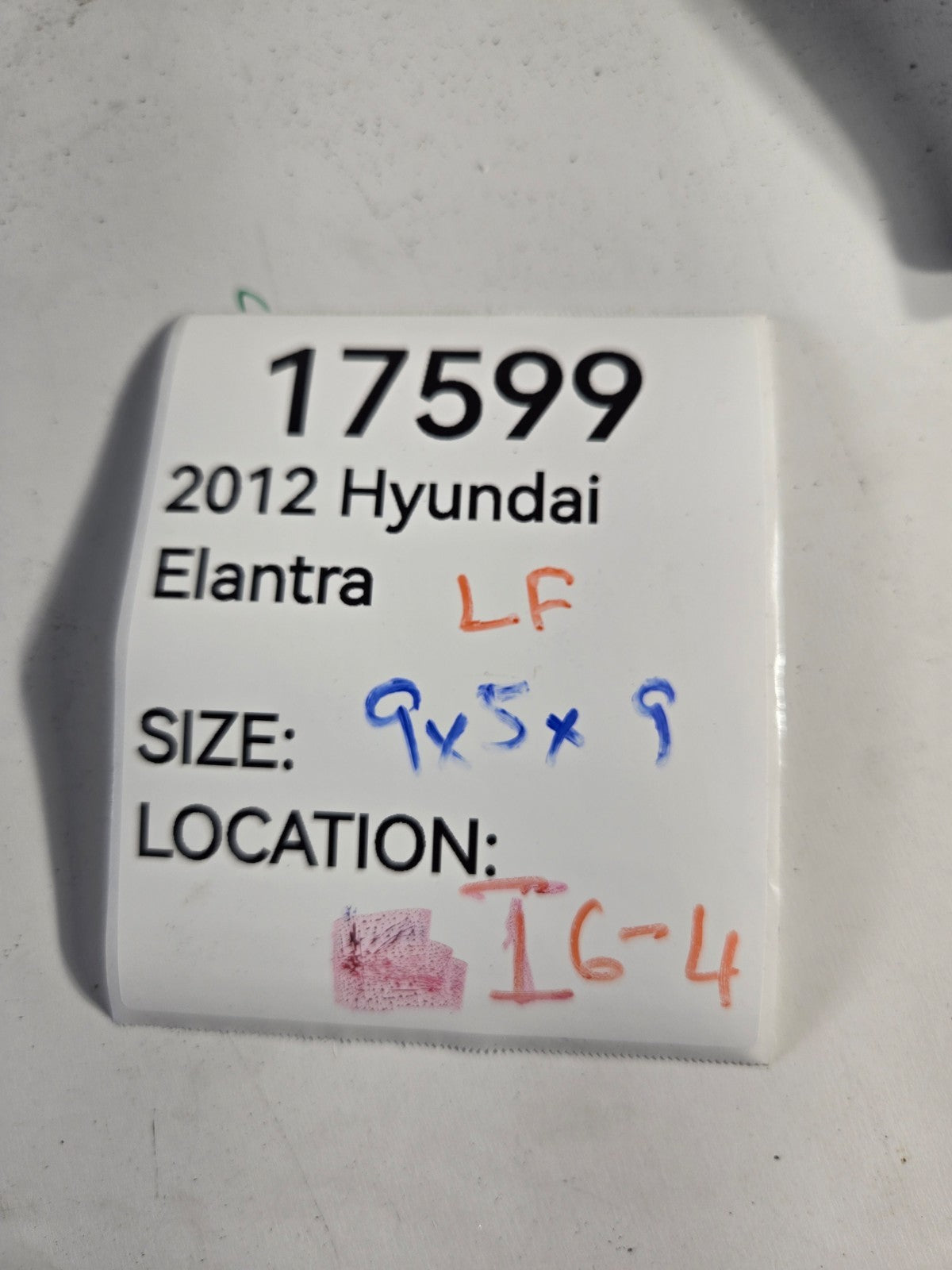 2011 2013 Hyundai Elantra Left Driver Side Front Wheel Brake Caliper OEM