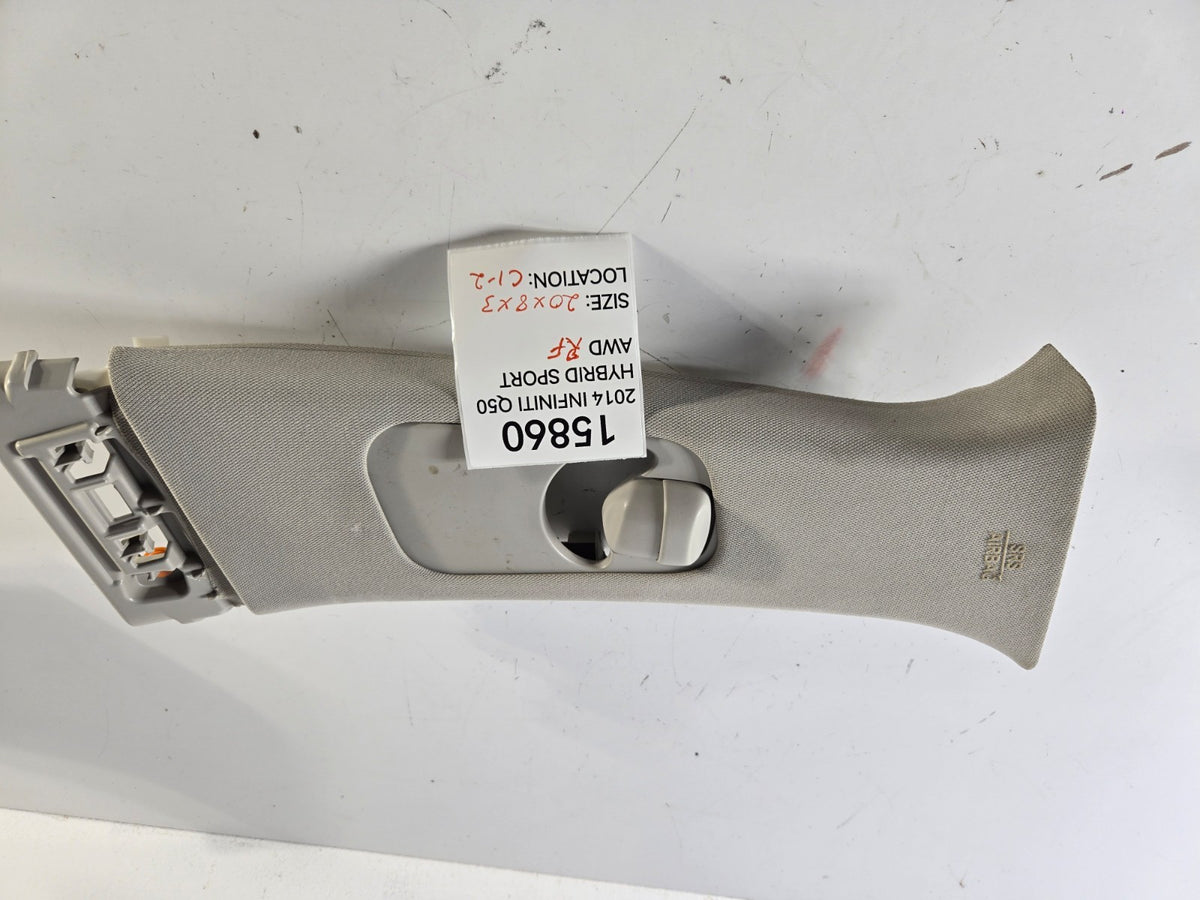 2014 2024 Infiniti Q50 Right Passenger B Pillar Upper Trim Cover OEM 769134GA0A