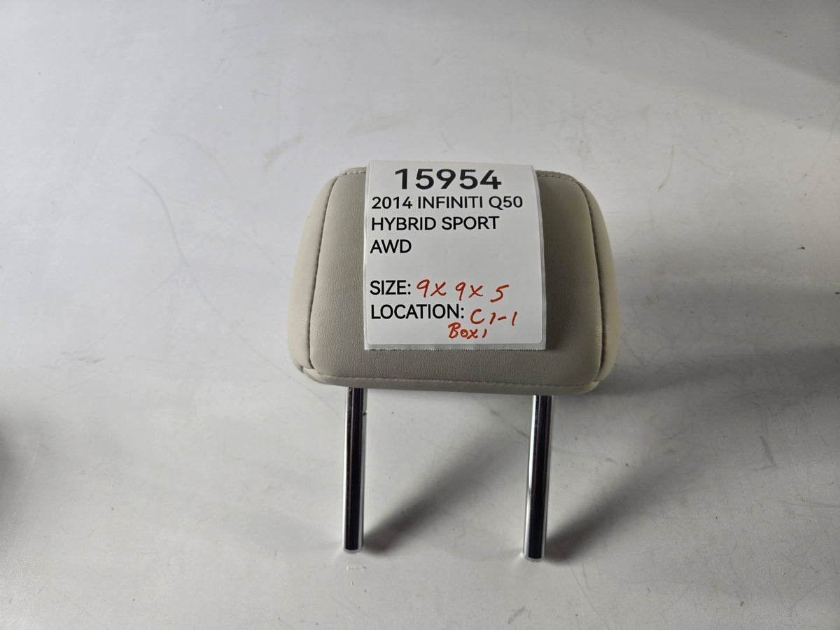 2014 2020 Infiniti Q50 Left Or Right Rear Seat Head Rest Headrest Gray OEM