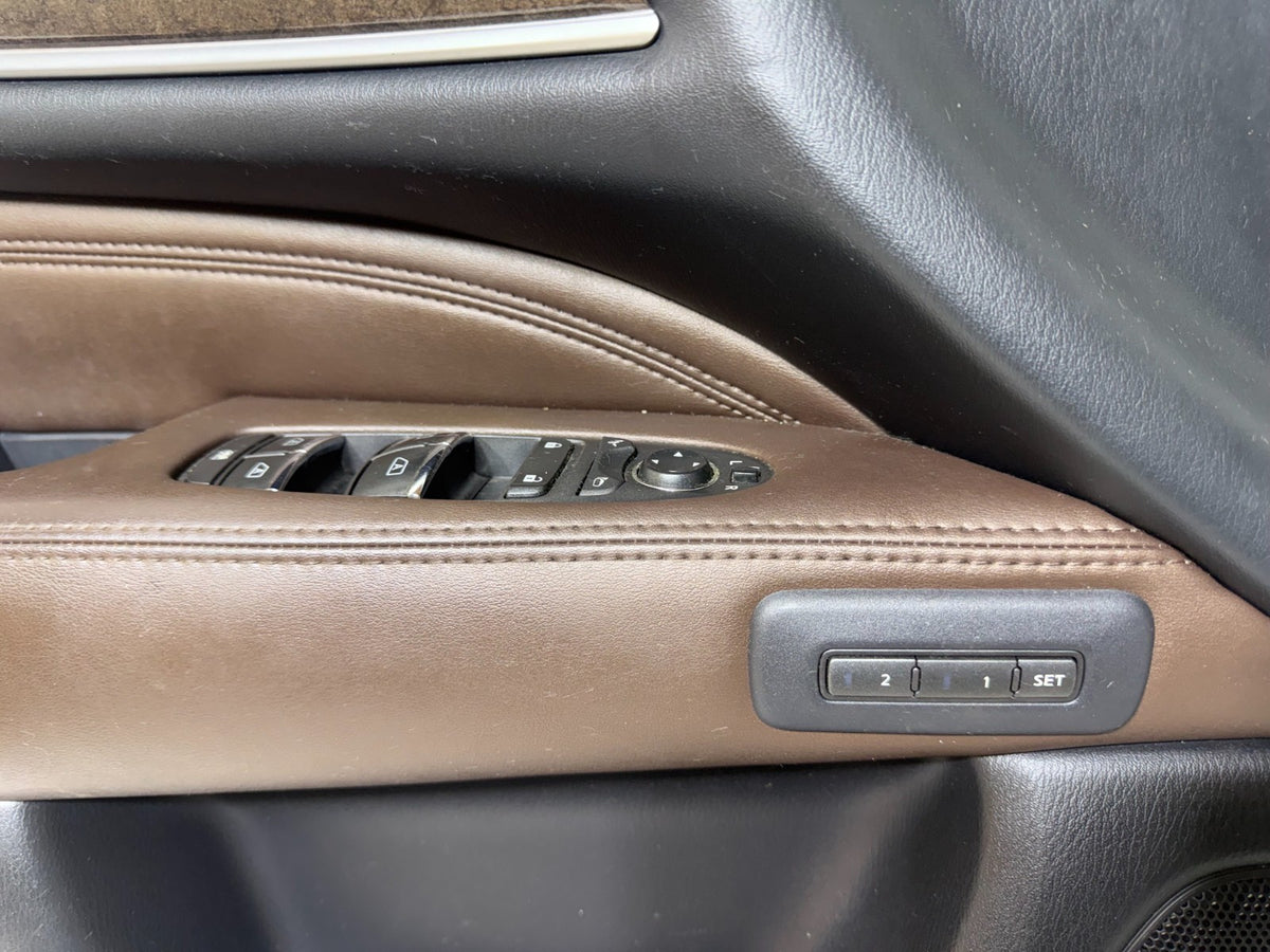2015 Infiniti QX60 left driver front door interior trim panel master switch JAVA