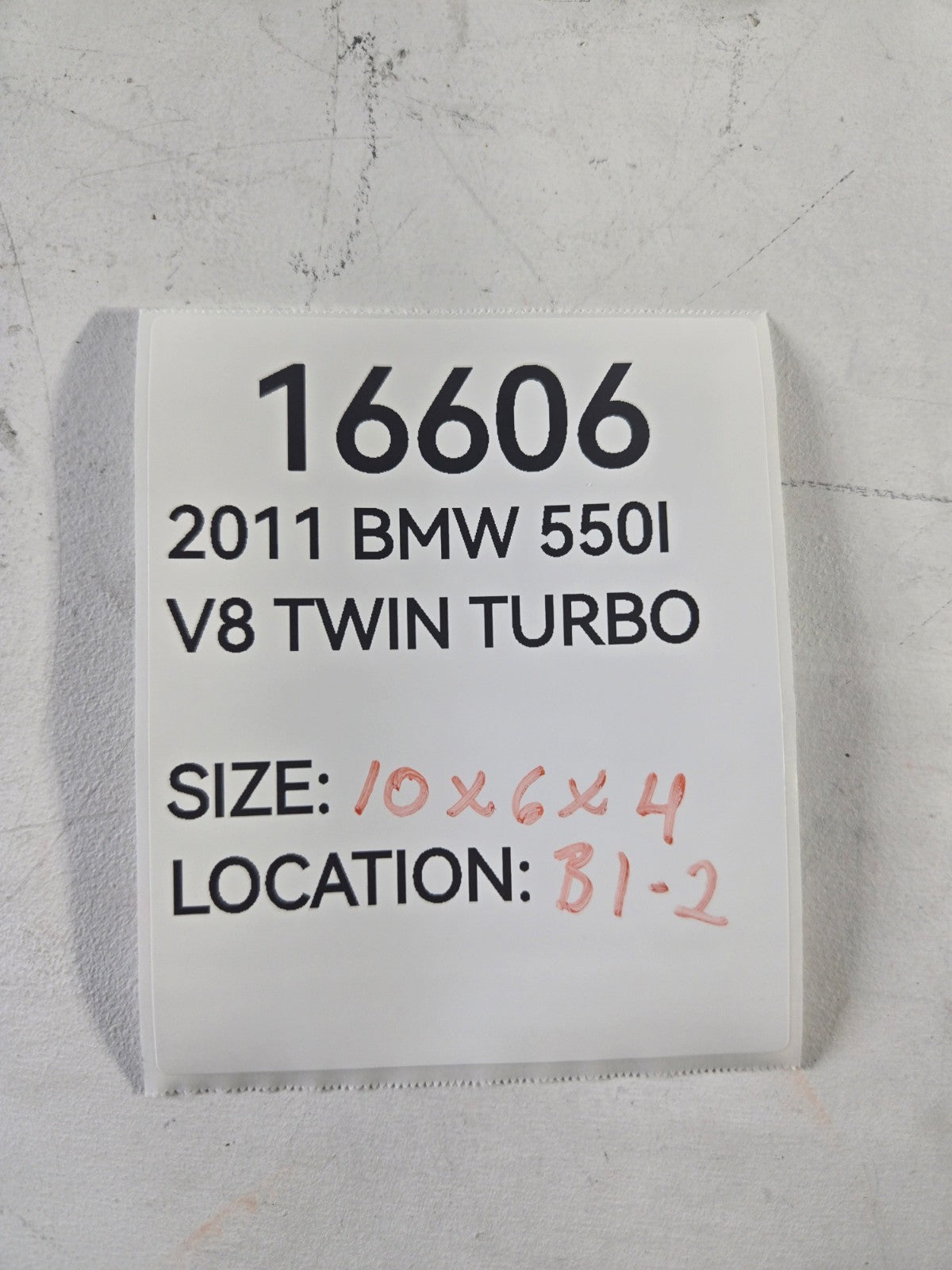 2010 2011 2012 2013 BMW 550i GT xDrive 4.4L 250-350AMP Starter A 12-41-7-556-131
