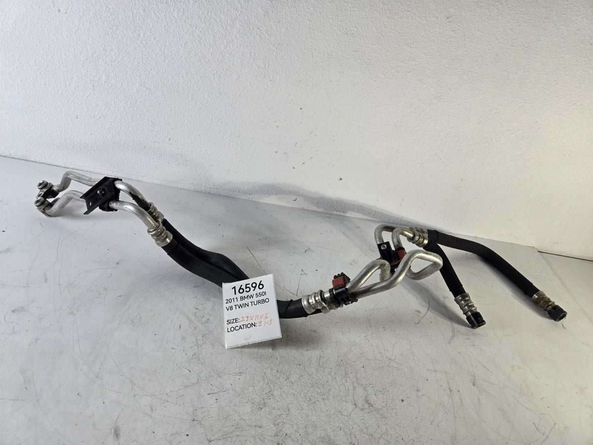2010 2017 BMW 5 Series 550i 4.4L RWD Engine Oil Cooling Hose Line Pipe Tube OEM