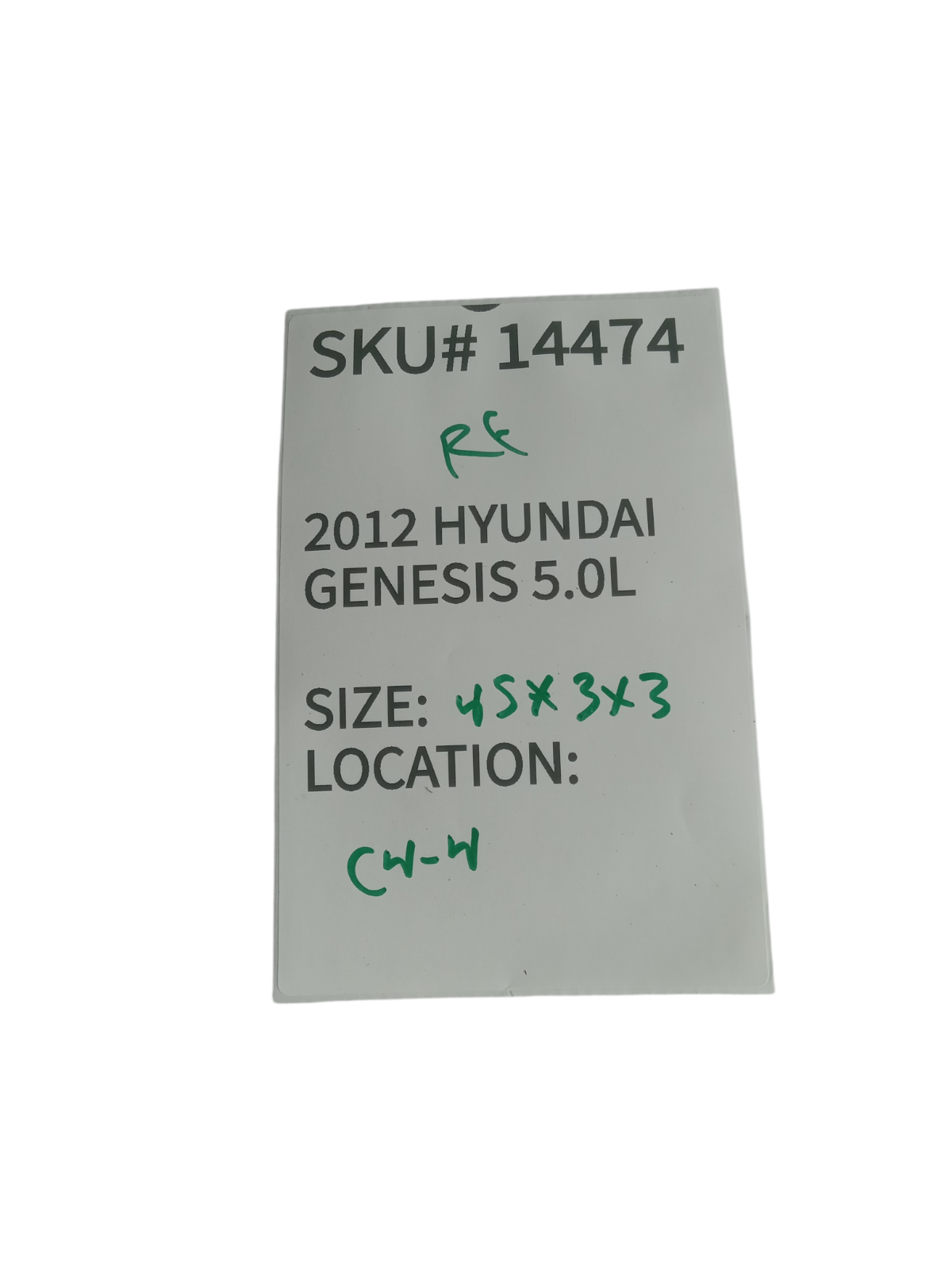 2011 2014 Hyundai Genesis Right Passenger Front Door Outer Weather Strip OEM