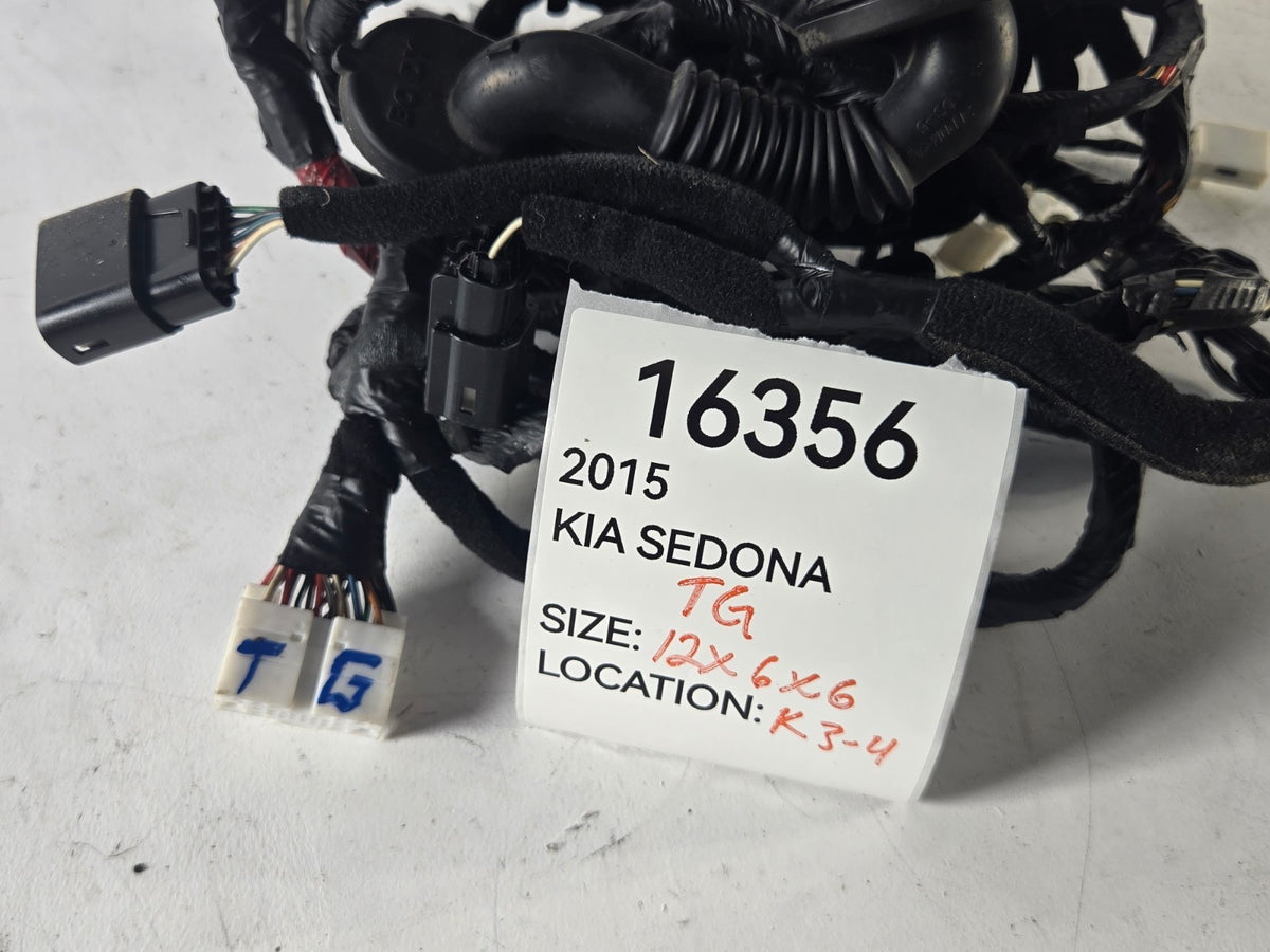 2015 2018 Kia Sedona Rear Tail Gate Lift Gate Wire Wiring Harness OEM 91680A9030