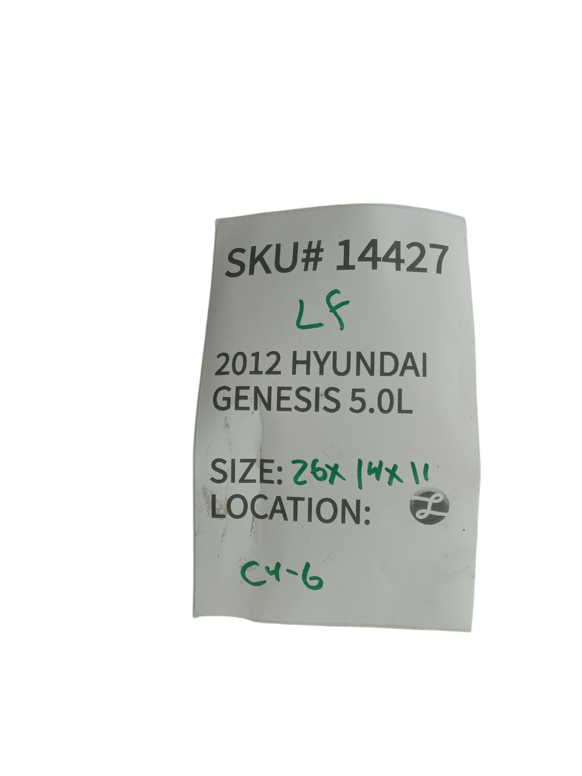 2012-2014 Hyundai Genesis Left Front Spindle Knuckle Driver side OEM 14427