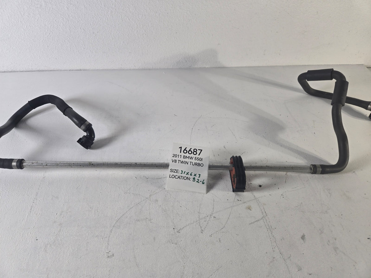 2010 2016 BMW 5 Series 550i Radiator Coolant Hose Line Pipe Tube OEM 17127582894