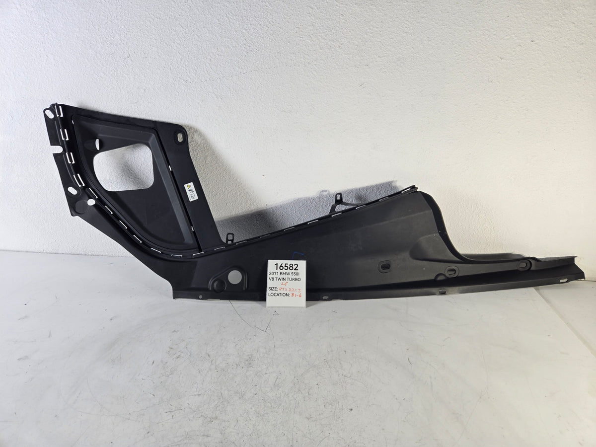 2010 2016 BMW 528i 535d 550i M5 Under Hood Seal Cover Panel Left Driver OEM