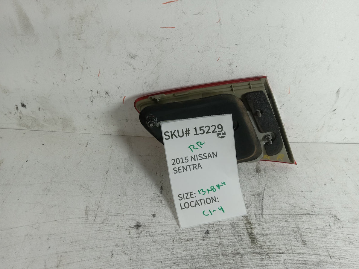 2013-2015 Nissan Sentra Right Rear Trunk Inner Tail Light 26550-3SH5A OEM 15229