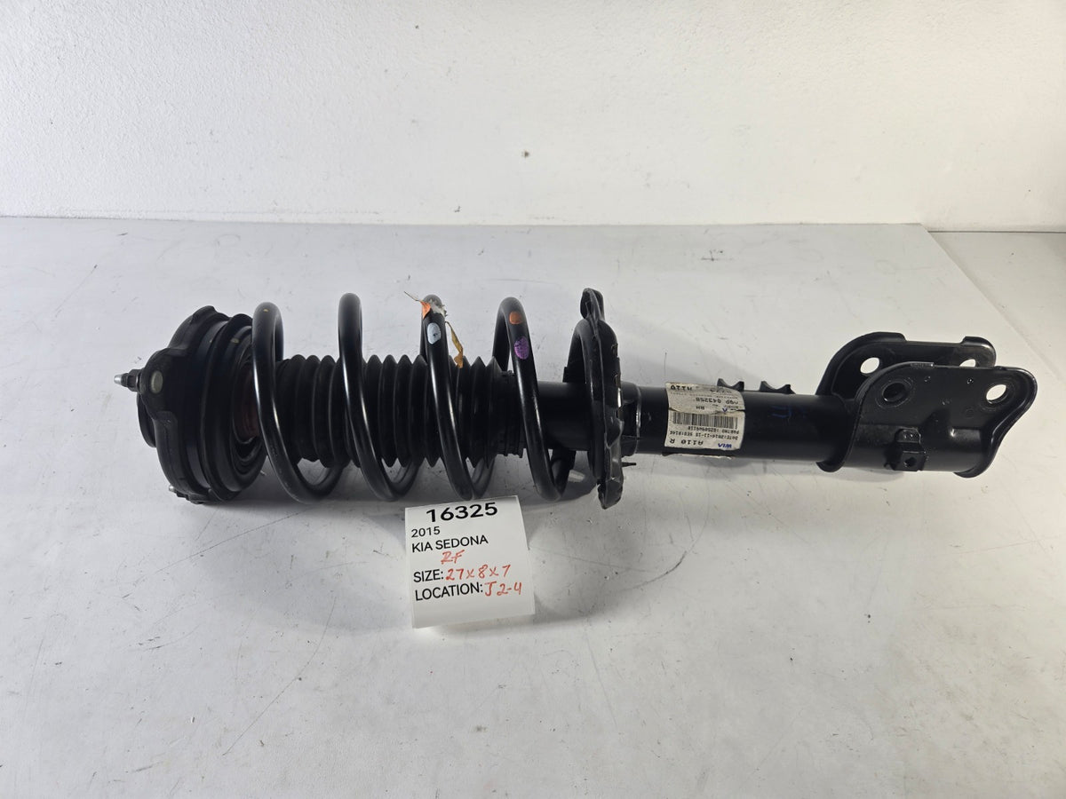 2015 2018 Kia Sedona Right Passenger Front Suspension Shock Absorber Coil Spring