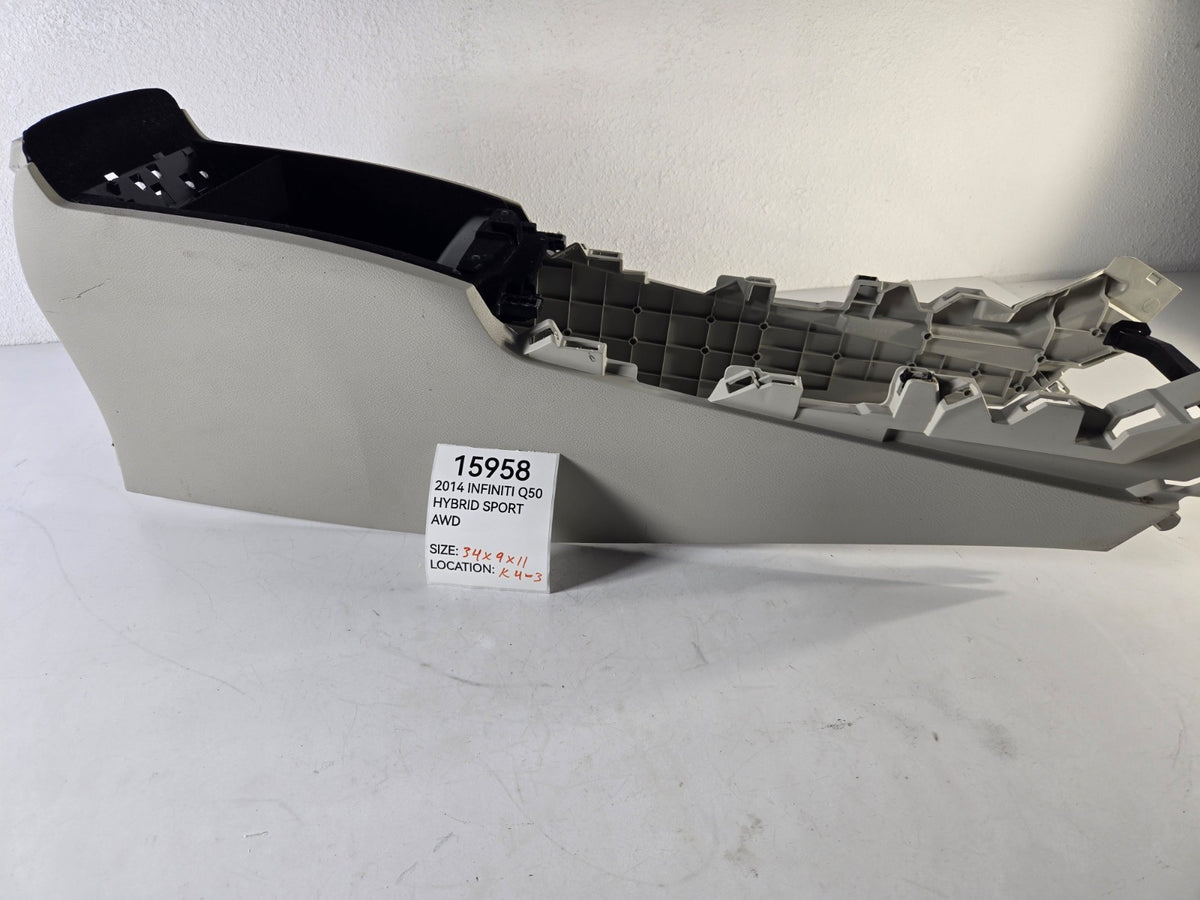 2014 2015 Infiniti Q Q50 Center Console Bezel Trim Body Beige OEM 969924GA0A