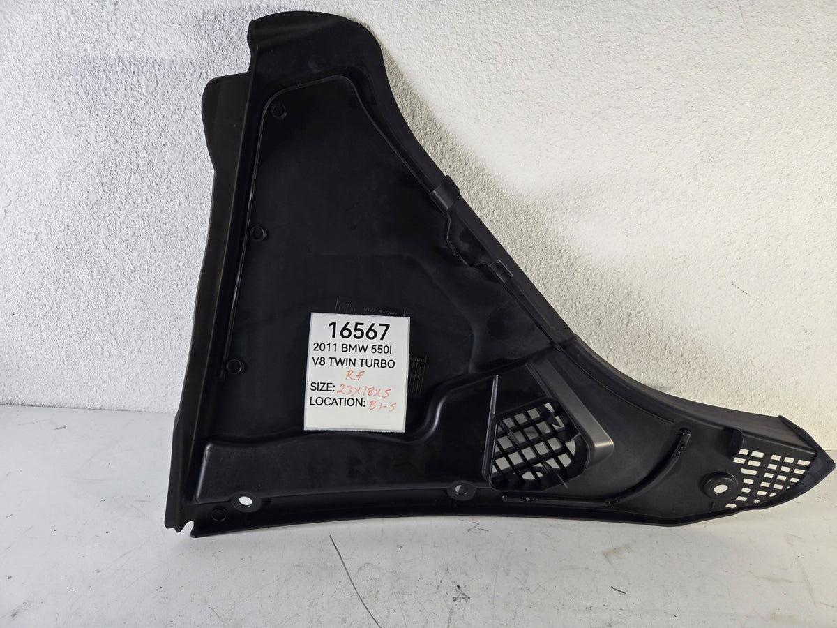 2010 2016 BMW 528i 535d 550i Right Passenger Front Windshield Cowl Panel Cover