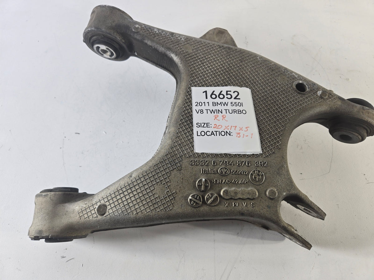 2010 2016 BMW 528i 535d 535i 550i Right Rear Suspension Lower Control Arm OEM