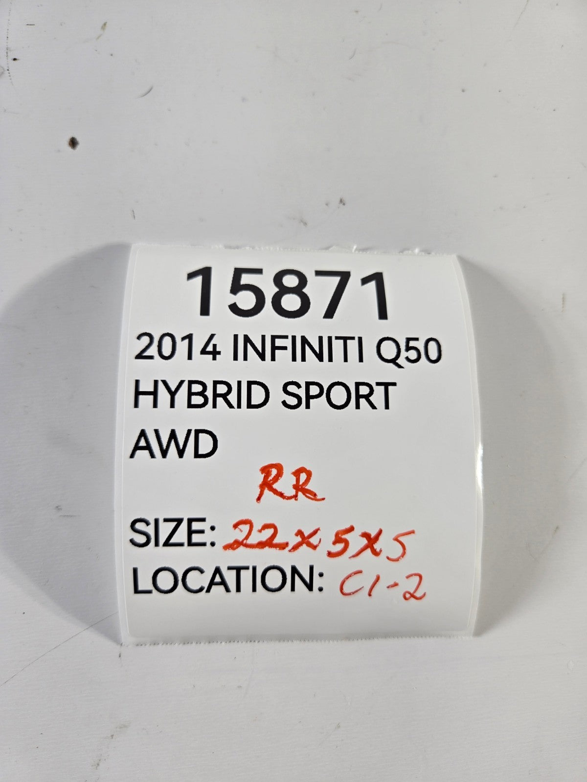 2014 2020 Infiniti Q50 Right Passenger Side Rear Door Sill Scuff Molding Trim OE