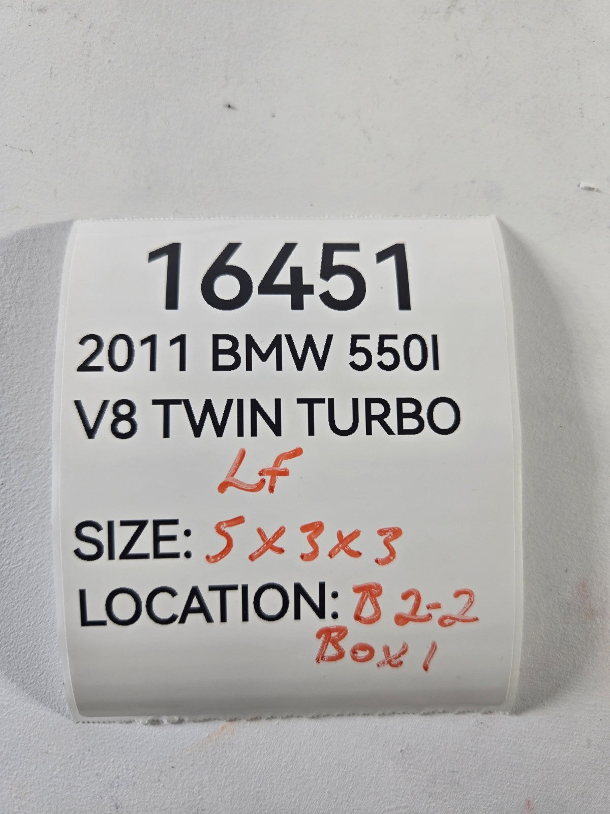 2010 2016 BMW 528i 535d Left Driver Side Front Wheel Speed ABS Sensor OEM