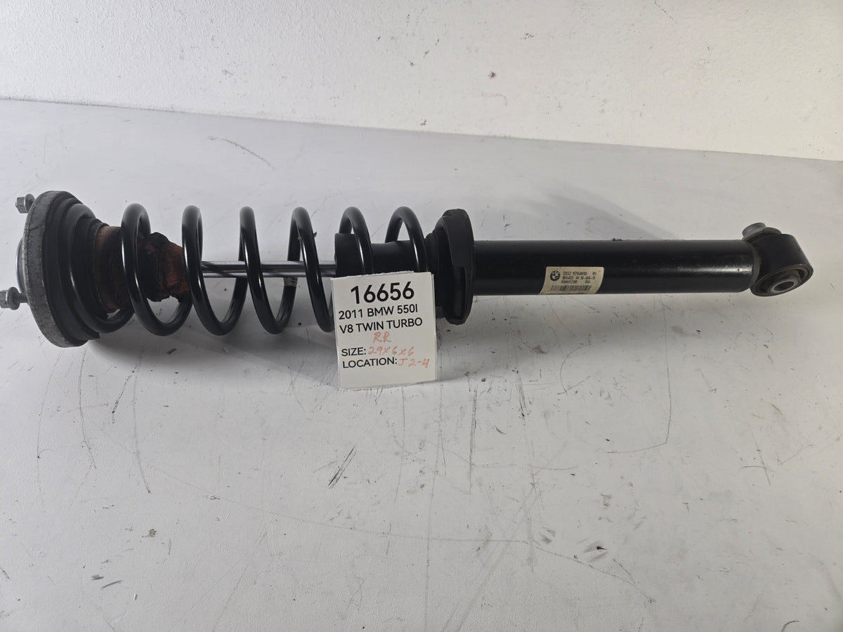 2010 2013 BMW 550i RWD Right Passenger Rear Shock Absorber Strut Coil Spring OEM