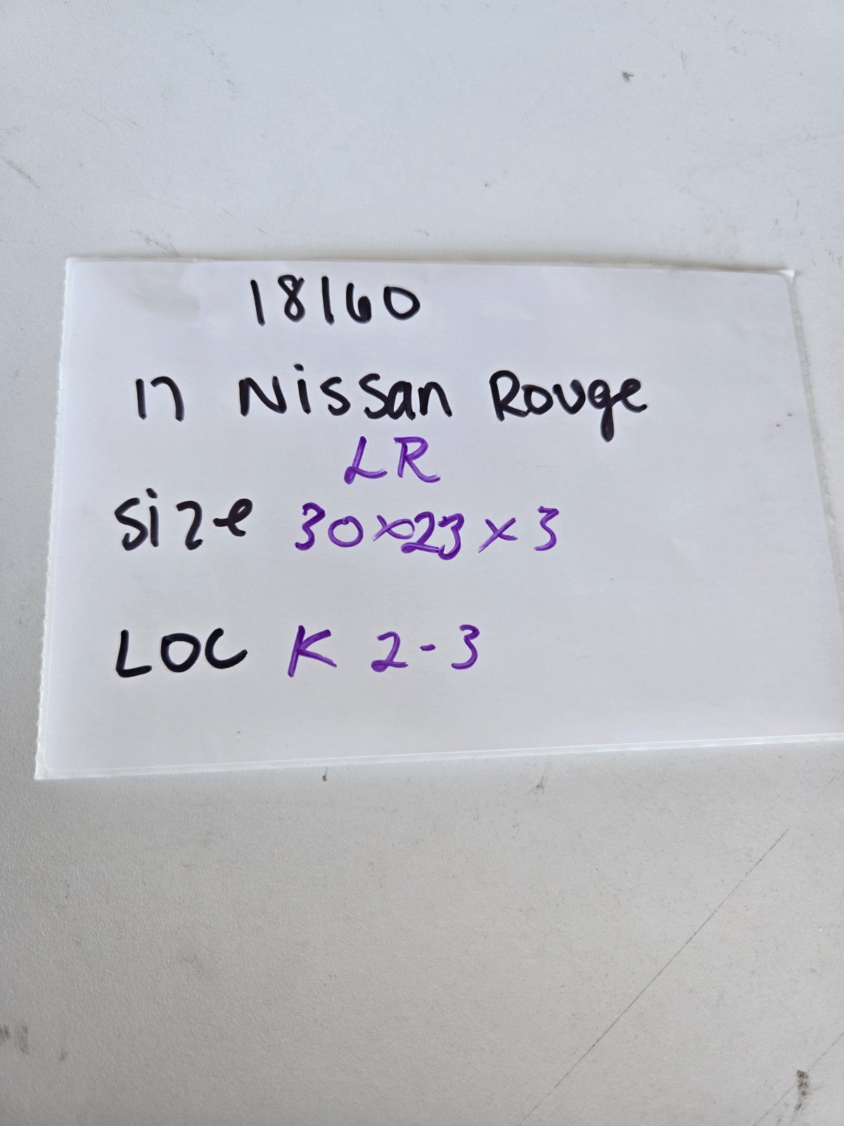 2014 2020 Nissan Rogue US built Left driver side rear back door glass window OEM