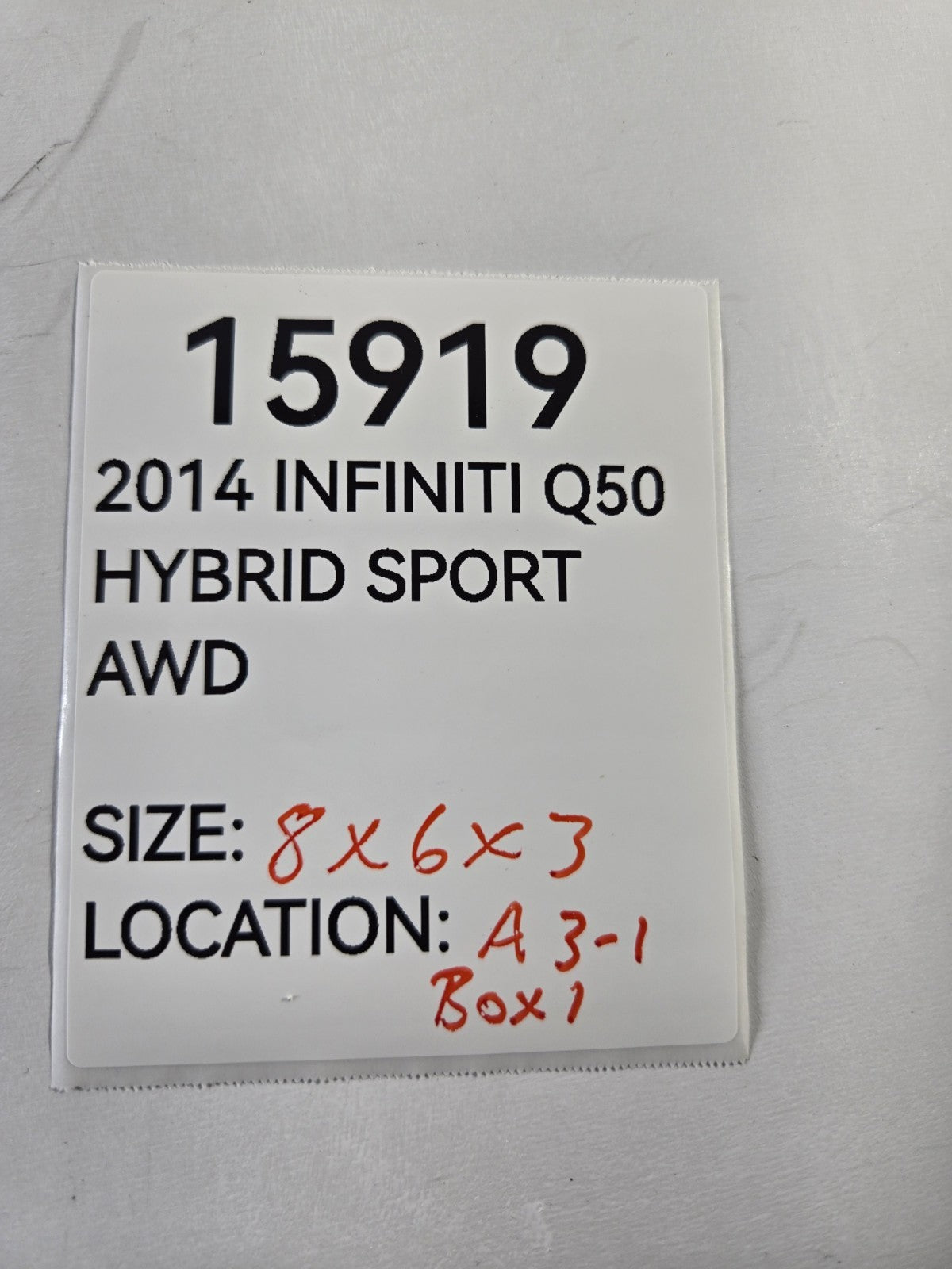 2014 2024 Infiniti Q Q50 Q60 AC Condenser To Tank Pipe Tube OEM 924464GB0A