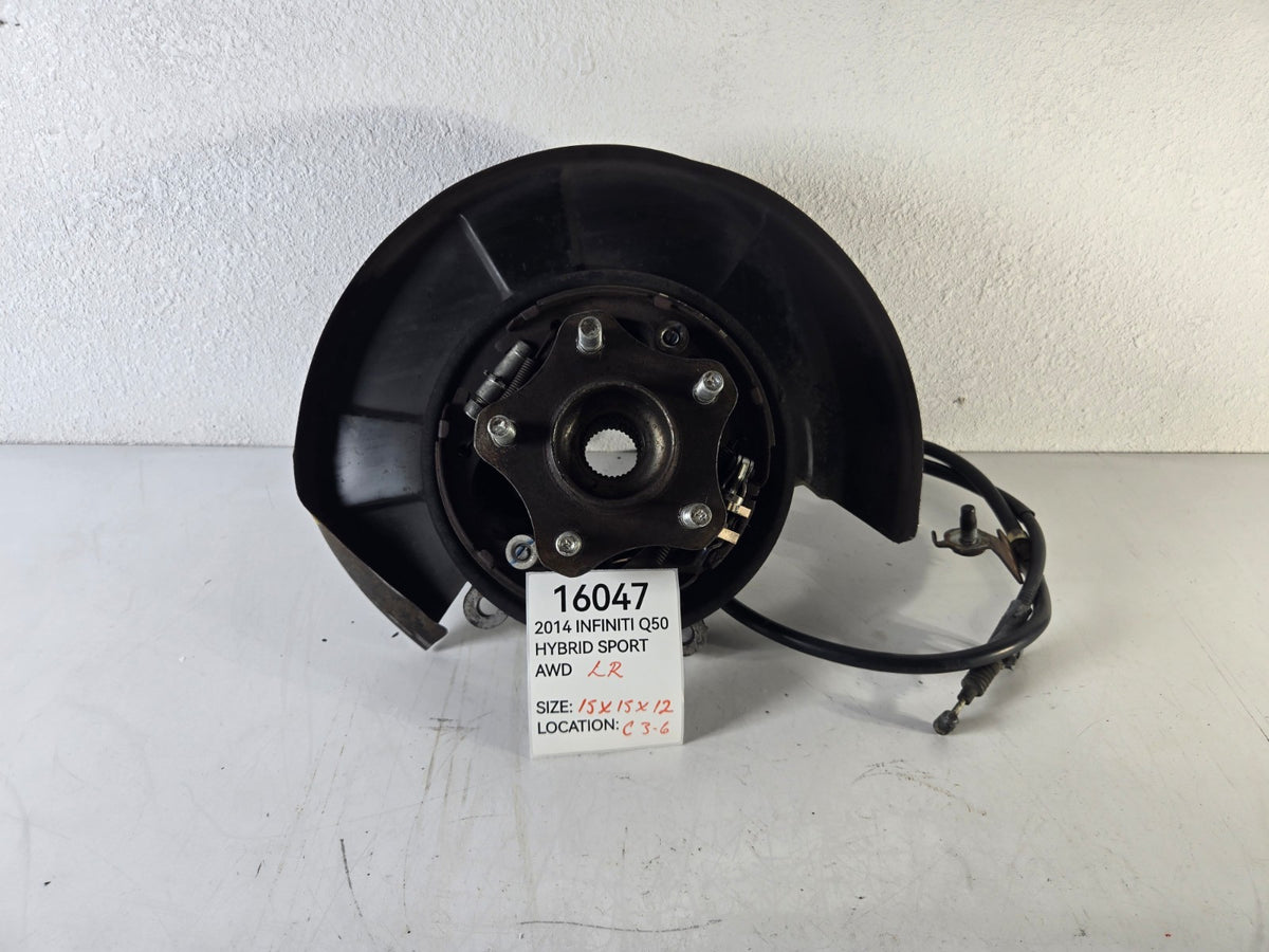 2011 2024 Infiniti Q50 Q70L Left Driver Rear Suspension Spindle Knuckle Hub