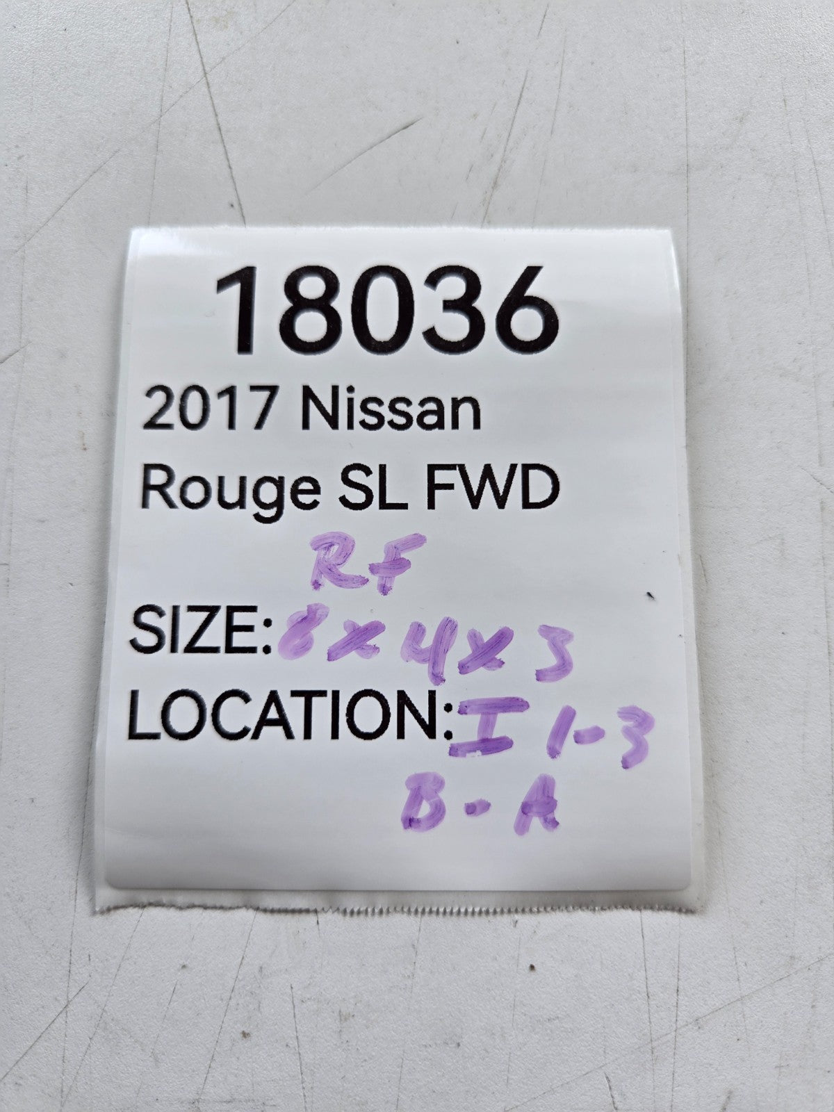 2019 Nissan Rogue Right Passenger front or REAR door interior inner handle OEM R