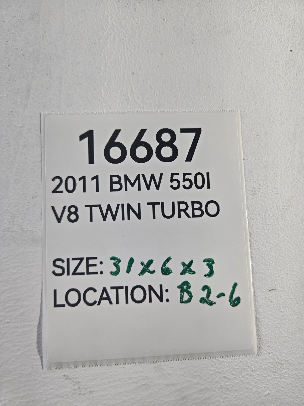 2010 2016 BMW 5 Series 550i Radiator Coolant Hose Line Pipe Tube OEM 17127582894