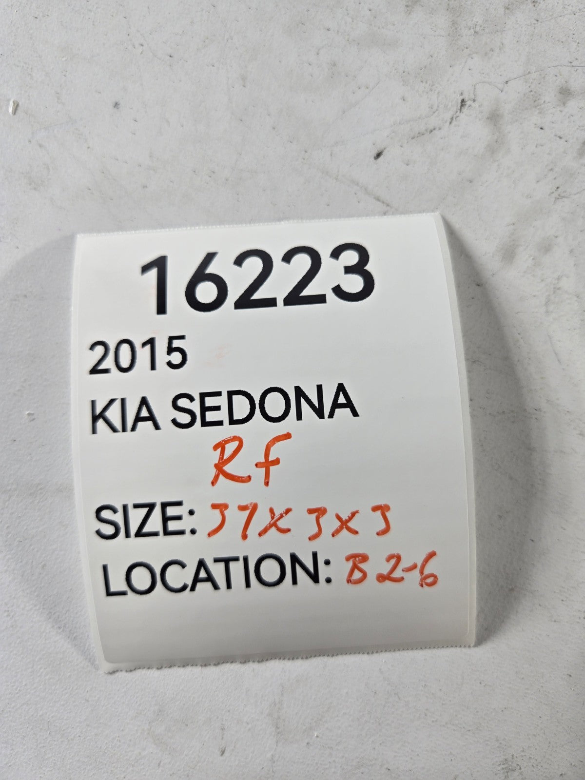 2015 2021 Kia Sedona Right Passenger Front Door Weather Strip Outer Trim Molding